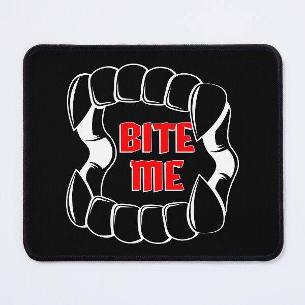 Item preview, Bite me | Creepy vampire teeth | Tattoo design designed and sold by ProdbyNiECO.