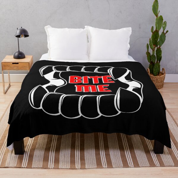 Item preview, Bite me | Creepy vampire teeth | Tattoo design designed and sold by ProdbyNiECO.