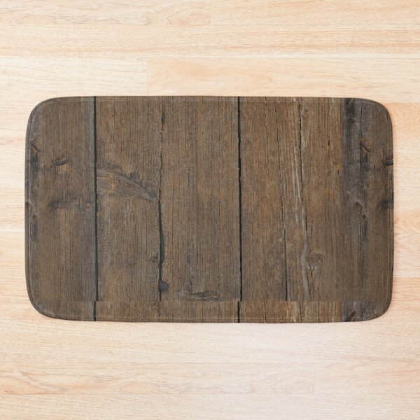Item preview, Classic Aged Brown Wood Planks with Rustic Nails and Cracks designed and sold by NorthWild.