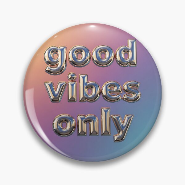 Item preview, Good Vibes Only Metallic Chrome Balloon Typography designed and sold by Michaelragheb.