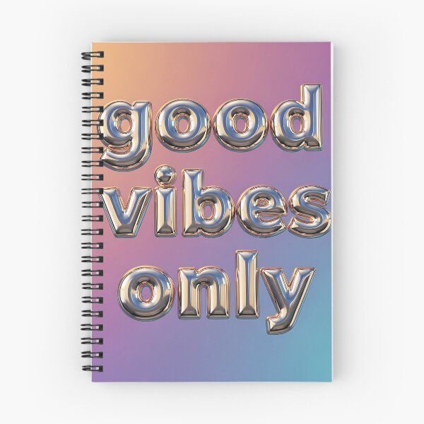 Item preview, Good Vibes Only Metallic Chrome Balloon Typography designed and sold by Michaelragheb.