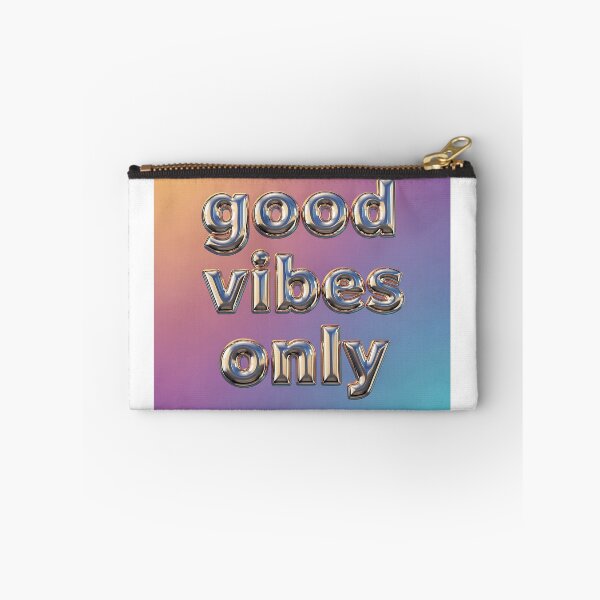 Item preview, Good Vibes Only Metallic Chrome Balloon Typography designed and sold by Michaelragheb.