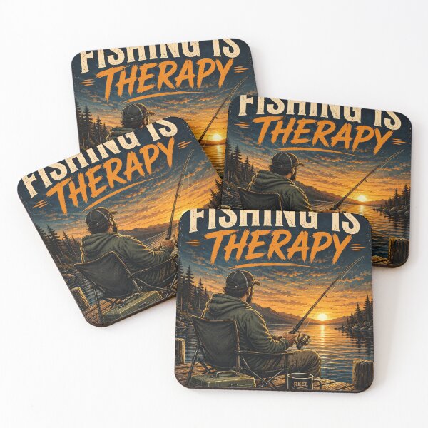 Item preview, Fishing is therapy  designed and sold by IronAndIncCo.