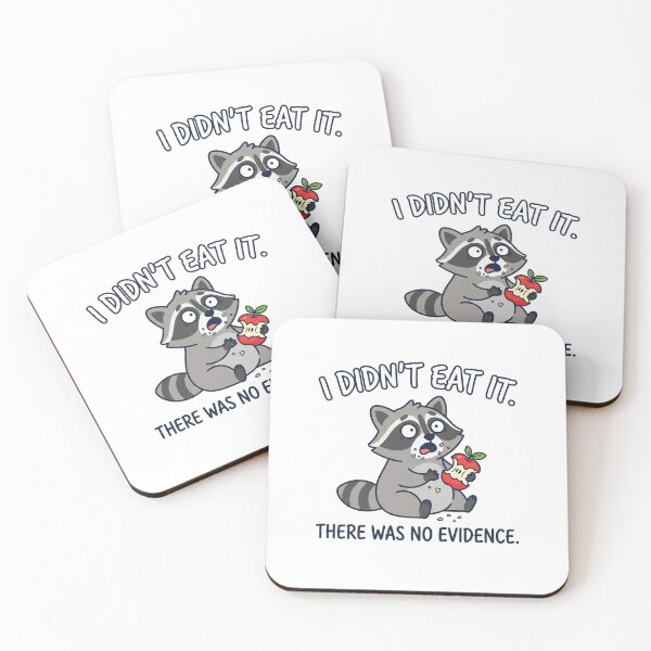 Item preview, Funny Raccoon Eating An Apple Innocent Meme designed and sold by Owcomm.