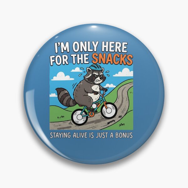 Item preview, Funny Raccoon Biking For The Snacks designed and sold by Owcomm.