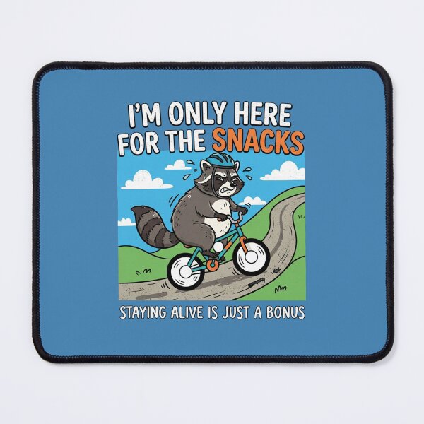 Item preview, Funny Raccoon Biking For The Snacks designed and sold by Owcomm.