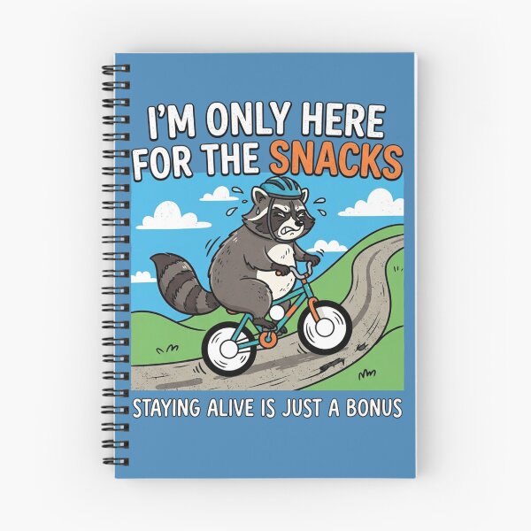 Item preview, Funny Raccoon Biking For The Snacks designed and sold by Owcomm.