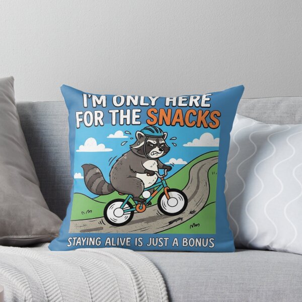 Item preview, Funny Raccoon Biking For The Snacks designed and sold by Owcomm.