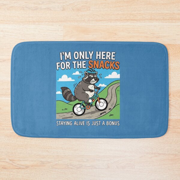 Item preview, Funny Raccoon Biking For The Snacks designed and sold by Owcomm.