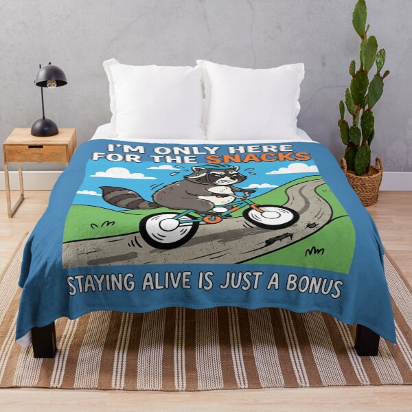 Item preview, Funny Raccoon Biking For The Snacks designed and sold by Owcomm.