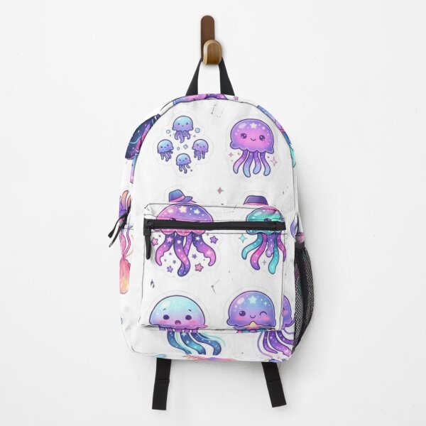 Item preview, Cute Galaxy Jellyfish Sticker Sheet - Kawaii Cosmic Ocean Animals designed and sold by yanderedev.