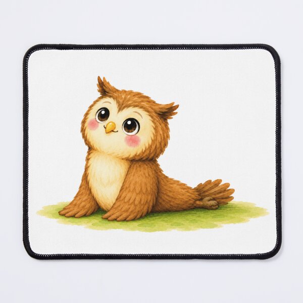 Item preview, Cobra Pose Owl Yoga Watercolor Print designed and sold by YogiAnimalArt.