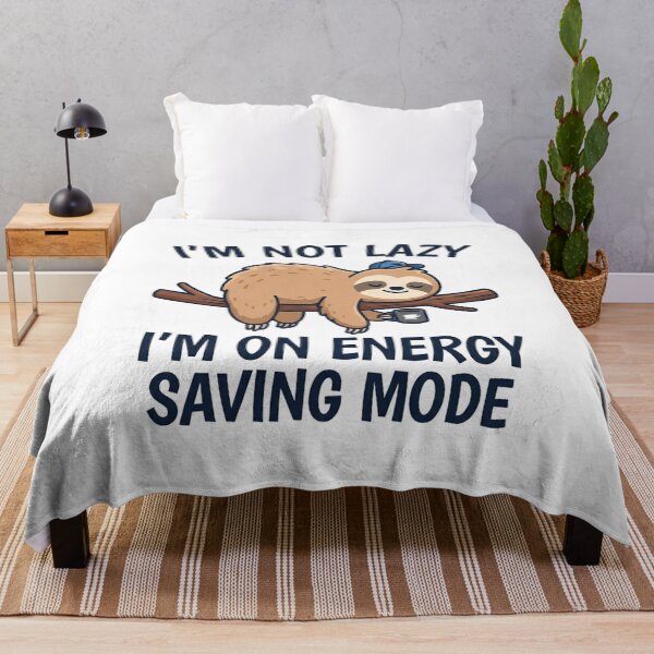 Item preview, Funny Sloth Energy Saving Mode Quote designed and sold by Owcomm.