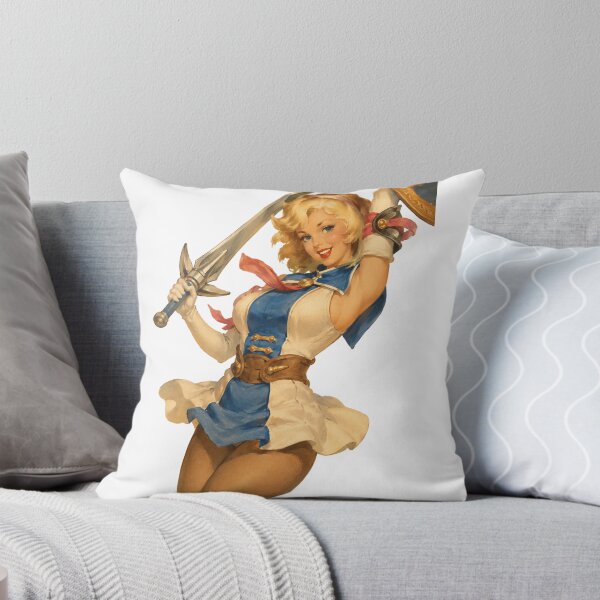 Artikelvorschau, Fantasy Heroine Pin Up | Vintage Warrior Girl Original Illustration entworfen und verkauft von Cosplayvintage.