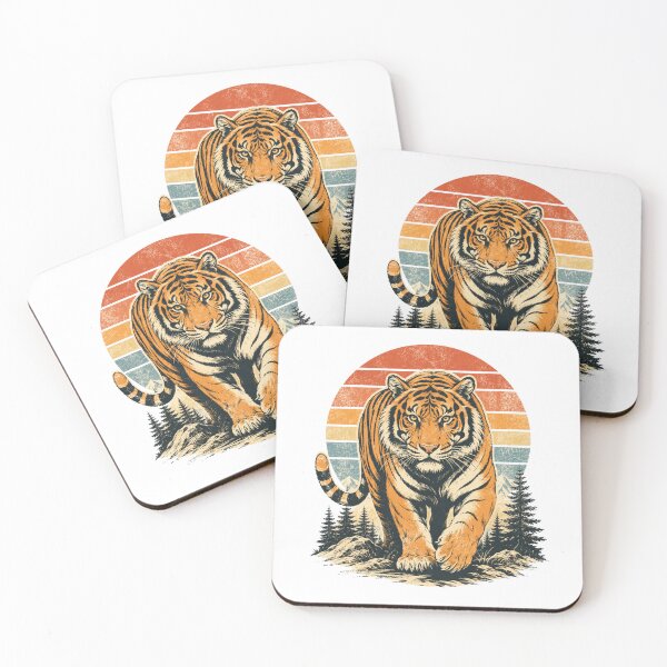 Item preview, Vintage Majestic Tiger Wilderness Retro Nature designed and sold by Moizento.