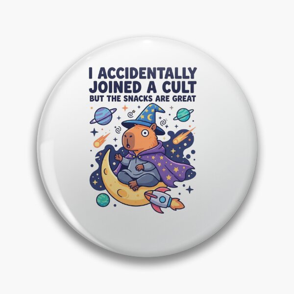 Item preview, I Accidentally Joined A Cult Space Capybara designed and sold by Owcomm.