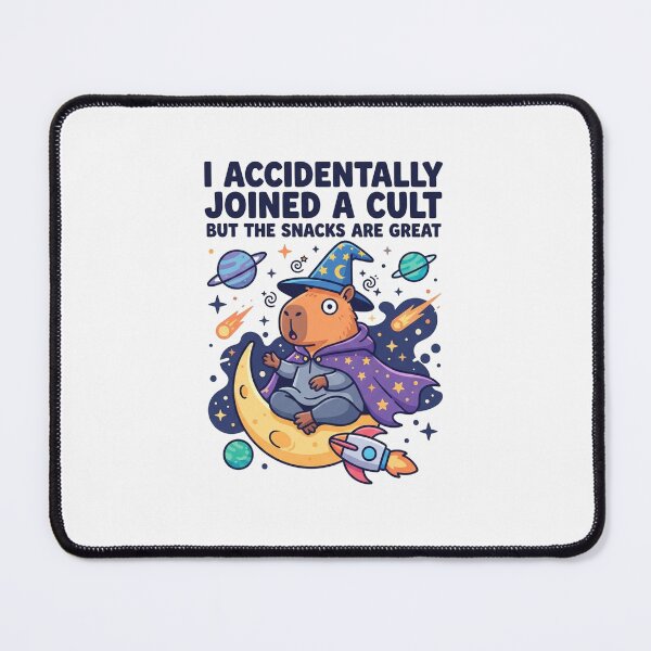 Item preview, I Accidentally Joined A Cult Space Capybara designed and sold by Owcomm.