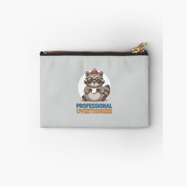 Item preview, Professional Overthinker Cute Raccoon Drinking Coffee designed and sold by Owcomm.