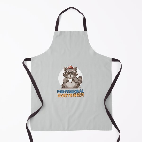 Item preview, Professional Overthinker Cute Raccoon Drinking Coffee designed and sold by Owcomm.