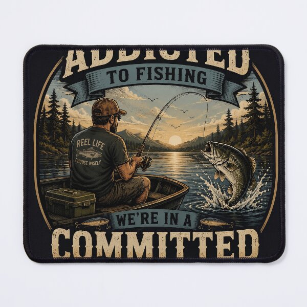 Item preview, Addicted to fishing designed and sold by IronAndIncCo.
