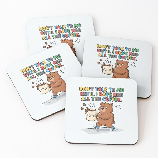 Item preview, Grumpy Bear Holding Coffee Cup Mornings designed and sold by Owcomm.