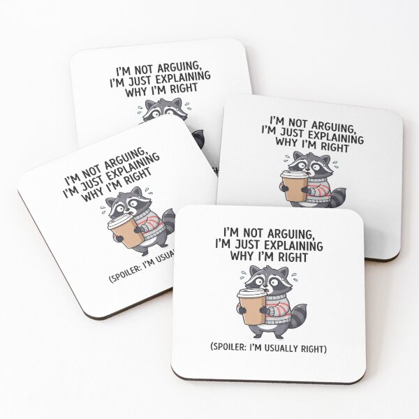 Item preview, Funny Coffee Drinking Raccoon Cute Animal Quote designed and sold by Owcomm.