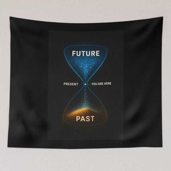 Item preview, Past, Present, Future – Cosmic Hourglass Art designed and sold by Little Chookcha.