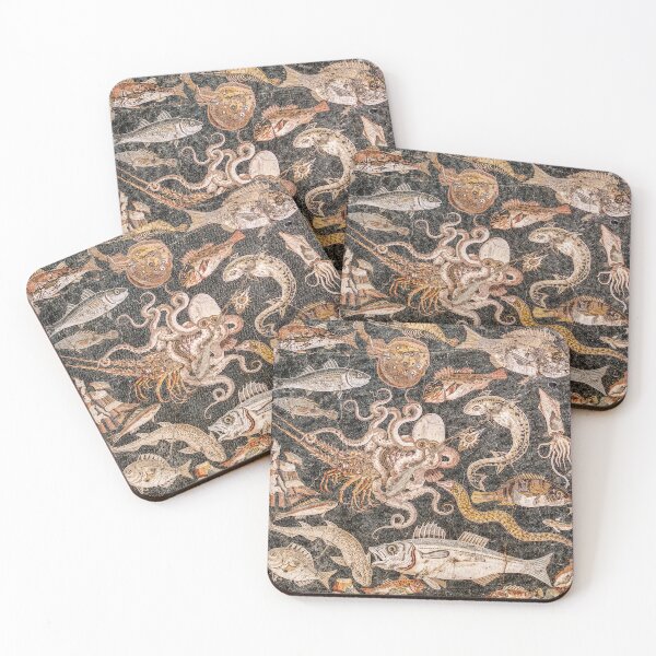 Item preview, Roman Marine Life Mosaic Pompeii 01 designed and sold by Weston  Westmoreland.