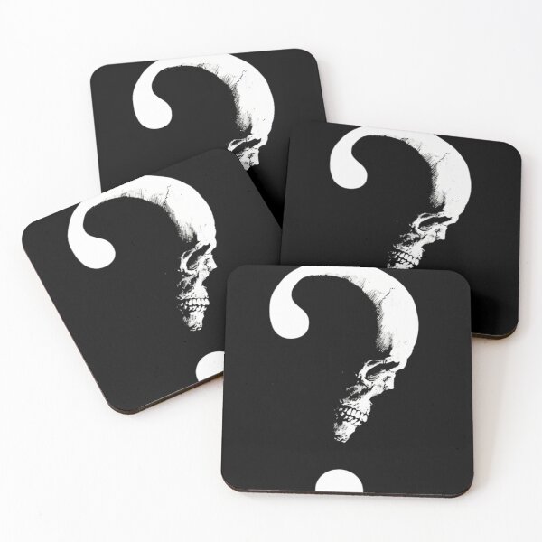 Item preview, Skull Question Mark Dark Philosophical Symbol Art designed and sold by DarkOriginArts.