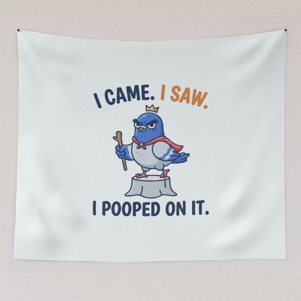 Item preview, Funny Cartoon Pigeon King Funny Quote designed and sold by Owcomm.