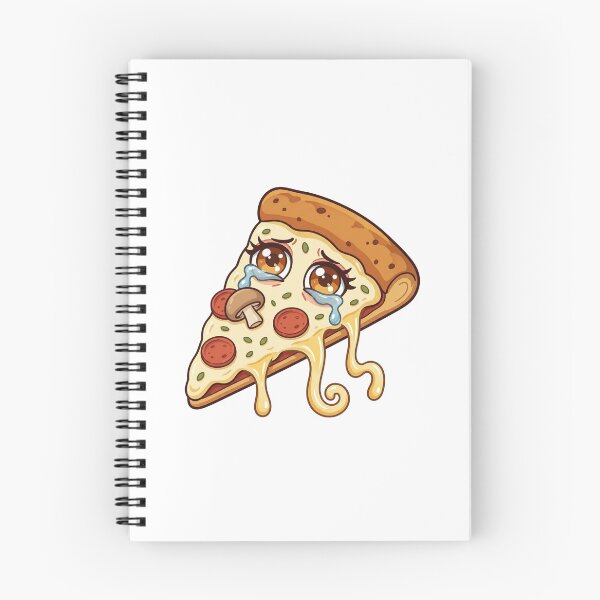 Item preview, Sad Crying Pizza Slice - Kawaii Food Sticker designed and sold by MoonSoul Studio.