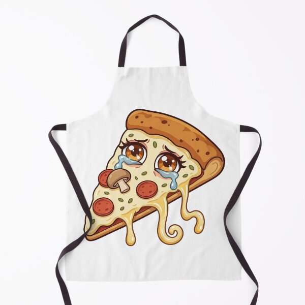 Item preview, Sad Crying Pizza Slice - Kawaii Food Sticker designed and sold by MoonSoul Studio.