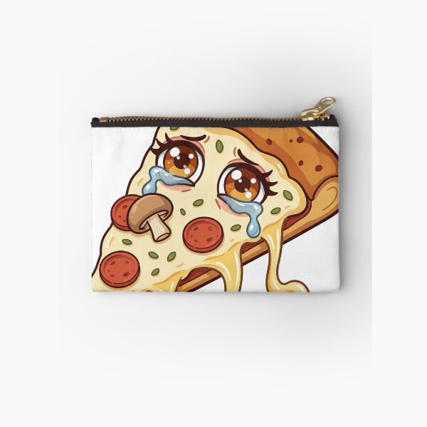 Item preview, Sad Crying Pizza Slice - Kawaii Food Sticker designed and sold by MoonSoul Studio.
