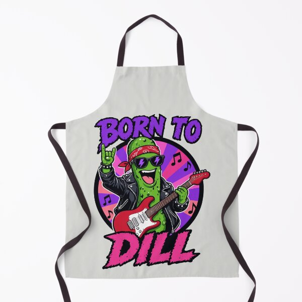 Item preview, Born To Dill Funny Rock Star Pickle designed and sold by DigitalGlade.