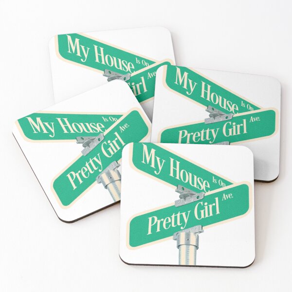 Item preview, Pretty Girl Ave Green Street Sign Art designed and sold by gringoods.
