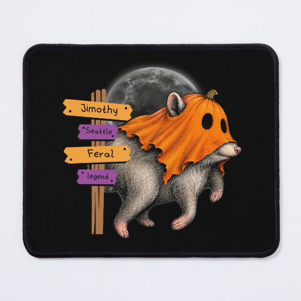 Item preview, Jimothy Seattle Feral legend Funny Halloween Raccoon Ghost designed and sold by BornBorn.
