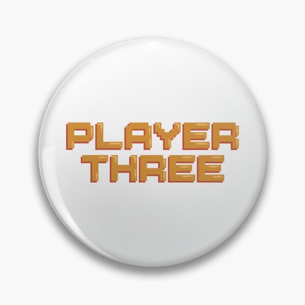Item preview, Player Three Gaming Quote Pixel Art Decal designed and sold by alexmaushaus.