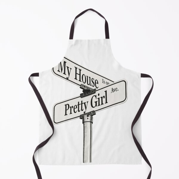 Item preview, Pretty Girl Ave Black White Sign Art designed and sold by gringoods.