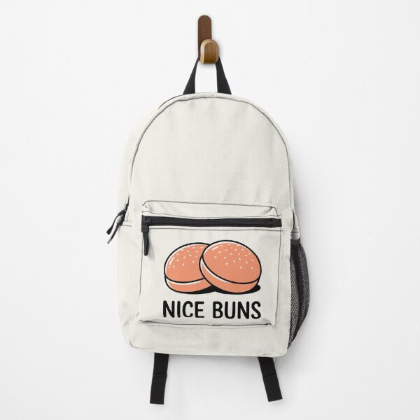 Item preview, Nice Buns Funny Burger Bun Food Pun designed and sold by Amir Faysal.