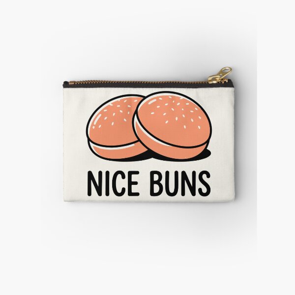 Item preview, Nice Buns Funny Burger Bun Food Pun designed and sold by Amir Faysal.