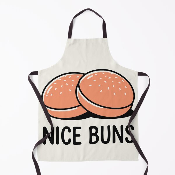 Item preview, Nice Buns Funny Burger Bun Food Pun designed and sold by Amir Faysal.