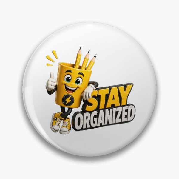 Item preview, Stay Organized Pencil Holder Mascot designed and sold by TinyHeroLab.