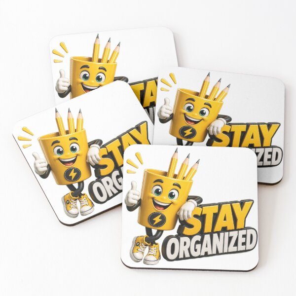 Item preview, Stay Organized Pencil Holder Mascot designed and sold by TinyHeroLab.