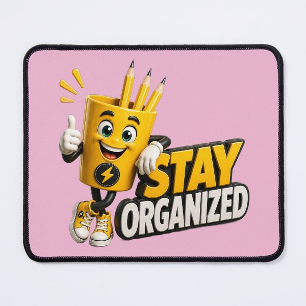 Item preview, Stay Organized Pencil Holder Mascot designed and sold by TinyHeroLab.