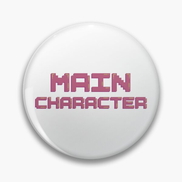 Item preview, Main Character Gaming Quote Pixel Art Decal designed and sold by alexmaushaus.
