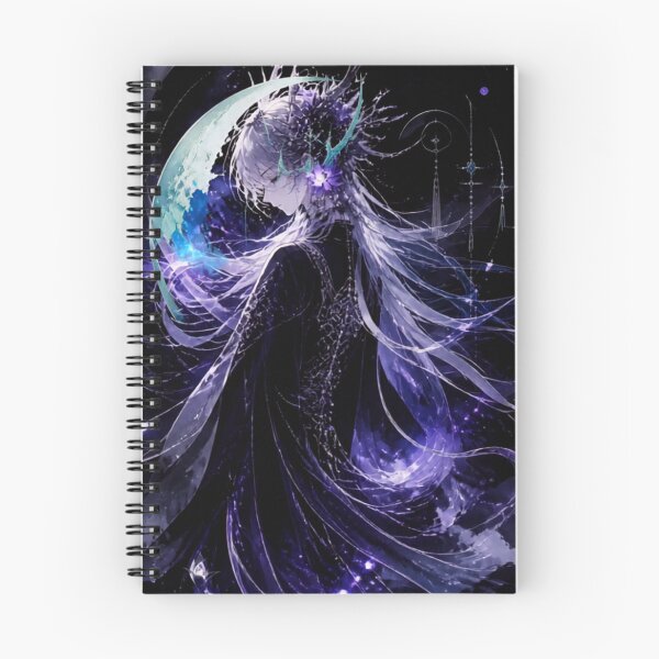 Item preview, Celestial Moon Goddess Fantasy Art – Cosmic Purple Magic Illustration designed and sold by DervoTeck2767.