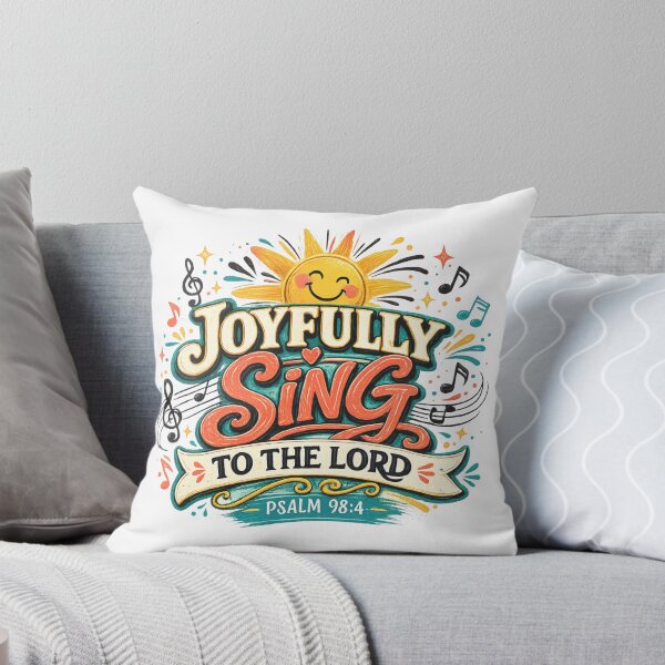 Item preview, Joyfully Sing to the Lord Psalm 98:4 Christian Worship Praise Design designed and sold by SoulThread Studio.