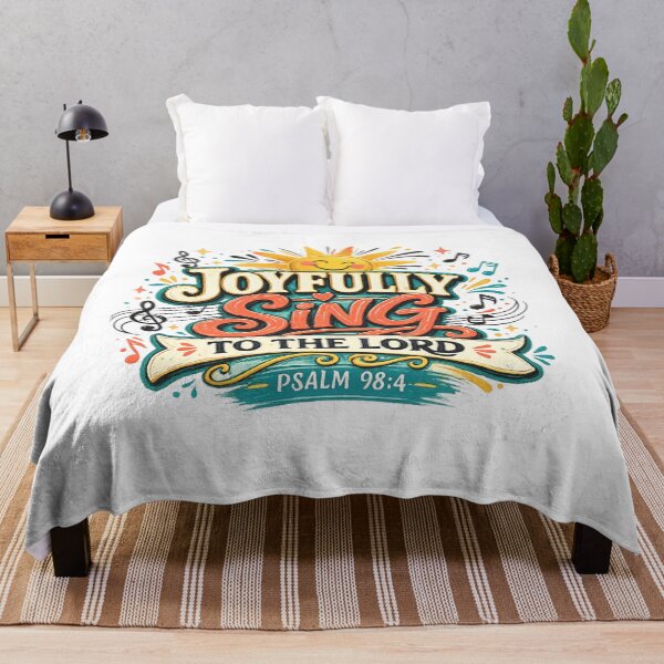 Item preview, Joyfully Sing to the Lord Psalm 98:4 Christian Worship Praise Design designed and sold by SoulThread Studio.