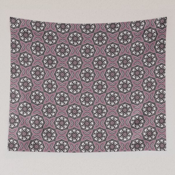 Item preview, Skulled Tile - Pale Pink designed and sold by Moonlit Datura.