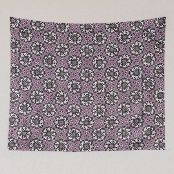 Item preview, Skulled Tile - Pale Pink 2 designed and sold by Moonlit Datura.